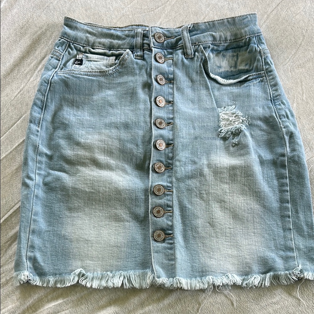 KanCan denim mini skirt